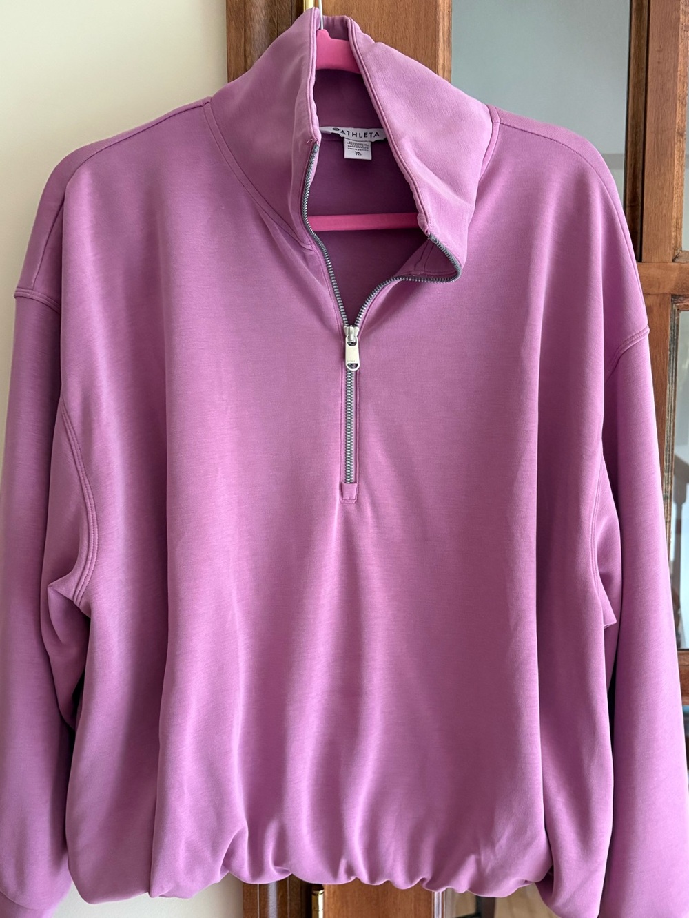 Athleta Seasoft Quarter-Zip Sweatshirt size XL - Picture 2 of 5